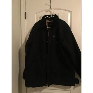 WALLS Workwear Mens Lined Heavy WorkWear Jacket Work Size Large Black
